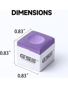 Paquete de 12 Tizas de Billar GSE Juegos y Deportes Expertos 2