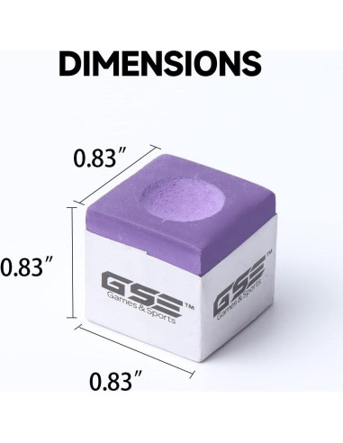 Paquete de 12 Tizas de Billar GSE Juegos y Deportes Expertos