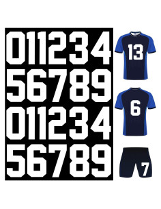 22 Piezas Números de Planchar en Hierro ArtCute 20.3 cm Blanco