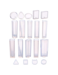 19 Moldes de Silicona para Resina Luomi - Joyería DIY