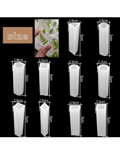 19 Moldes de Silicona para Resina Luomi - Joyería DIY 2