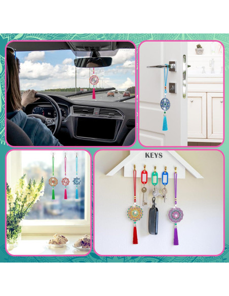 Kit de Adornos de Pintura de Diamante JenPen - 12 Pcs Mandala Kit de Adornos de Pintura de Diamante JenPen - 12 Pcs Mandala