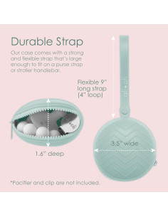 Estuche para Chupete Ali+Oli de Silicona Libre de BPA Azul 2