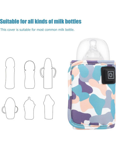 Calentador de Botellas USB Toyvian 10W 3 Niveles Aislante