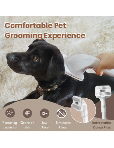 Cepillo Acicalador para Perros y Gatos IZSOHHOME con Aspiradora 2