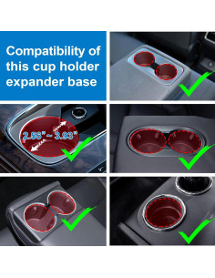 Expansor de Soporte para Tazas Zeyitian Auto 1 Paquete 2