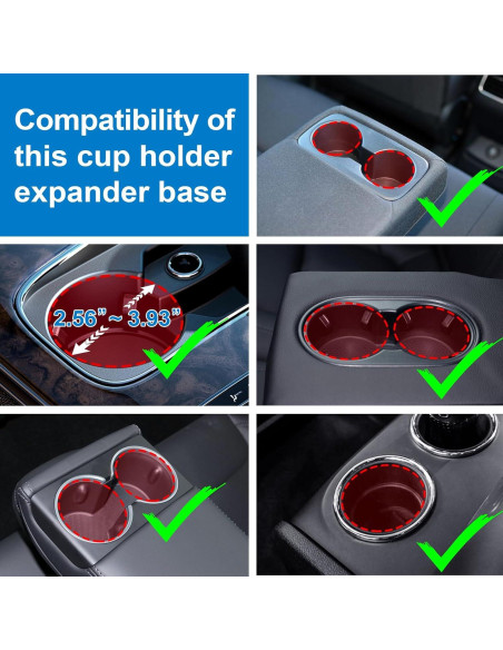 Expansor de Soporte para Tazas Zeyitian Auto 1 Paquete