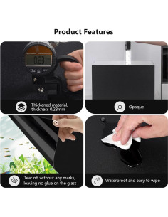 Papel de Fondo para Acuario Hygger CO2 30x100cm Negro 2