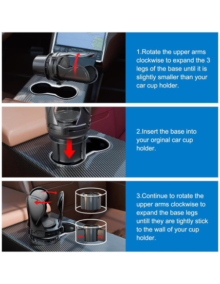 Expansor de Soporte para Tazas Zeyitian Auto 1 Paquete
