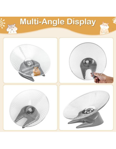 Rueda de Ejercicio Silenciosa EKX para Hámsters 13.6x13x9 cm