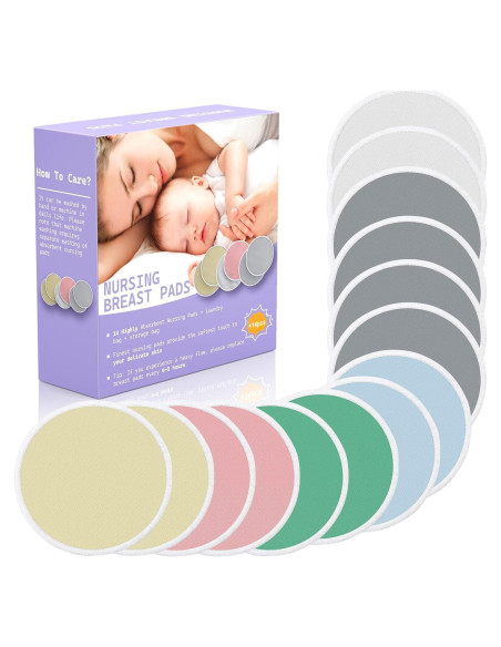 14 Almohadillas Reutilizables para Lactancia G-PADS 11.94 cm