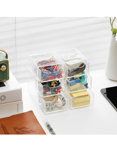 Organizador de Cajones Mini Imakmasion 3 Cajones Transparente 2