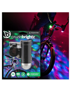 Luz LED Disco para Bicicleta Brightz CruzinBrightz - Tricolor