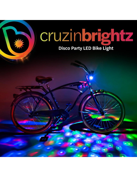 Luz LED Disco para Bicicleta Brightz CruzinBrightz - Tricolor Luz LED Disco para Bicicleta Brightz CruzinBrightz - Tricolor