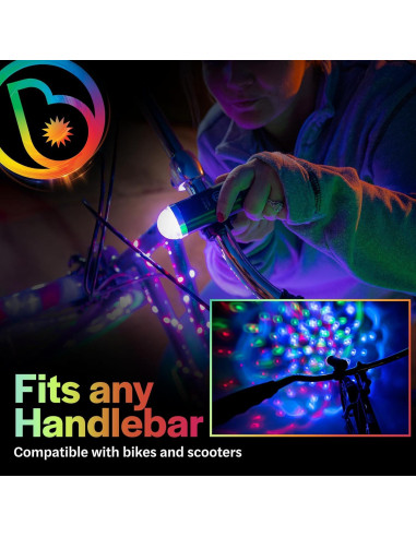 Luz LED Disco para Bicicleta Brightz CruzinBrightz - Tricolor