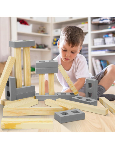 Bloques de Construcción de Espuma Leyndo 24 Pcs para Niños