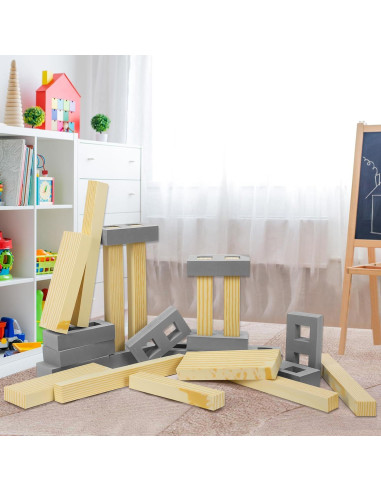 Bloques de Construcción de Espuma Leyndo 24 Pcs para Niños