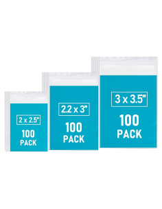 Bolsas Plásticas Reutilizables WOW DING 300 PCS 3 Tamaños