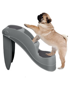 Escaleras para Perros PETMAKER 3 Pasos Plegables Gris
