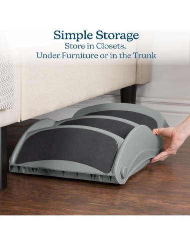 Escaleras para Perros PETMAKER 3 Pasos Plegables Gris