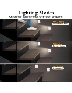 Luz Nocturna Inalámbrica Recargable Bestendony - Paquete de 2 2
