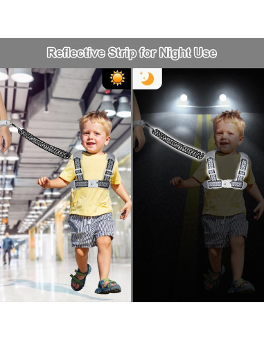 Arnés Antipérdida para Niños Accmor Negro Ajustable