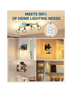 Interruptor de Luz Inalámbrico DEWENWILS 10A 1200W RF 30m 2