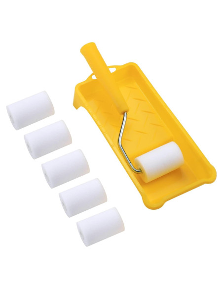 Rodillo de Pintura Mini Nanja 2" con 6 Recambios y Bandeja