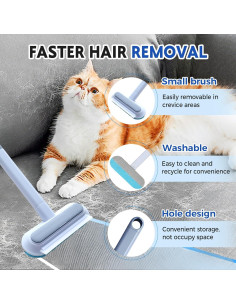 Removedor de Pelo de Mascota 4 en 1 ROWPOZ con Mango de 43 cm 2