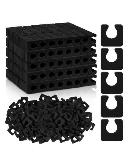 Separadores de Dedos para Pedicura Mumufy 1000 Pcs Espuma Negra