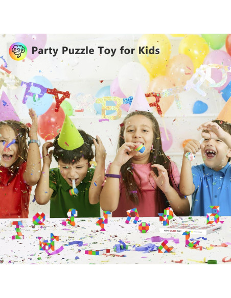 12 Mini Cubos de Serpiente Vdealen - Juguete de Rompecabezas