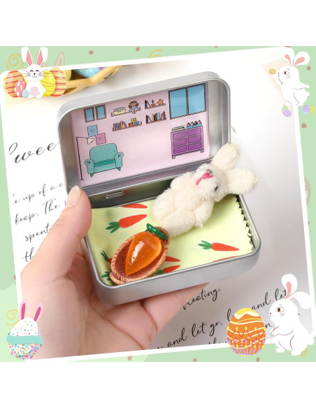 Conejito de Bolsillo JULEASEL Beige 6 cm Relleno de Pascua