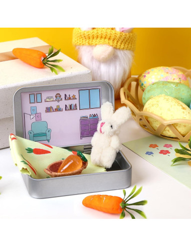 Conejito de Bolsillo JULEASEL Beige 6 cm Relleno de Pascua