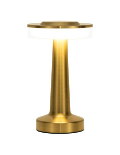 Lámpara de Mesa Inalámbrica ZOOPEEN Dorada Táctil 2800mAh