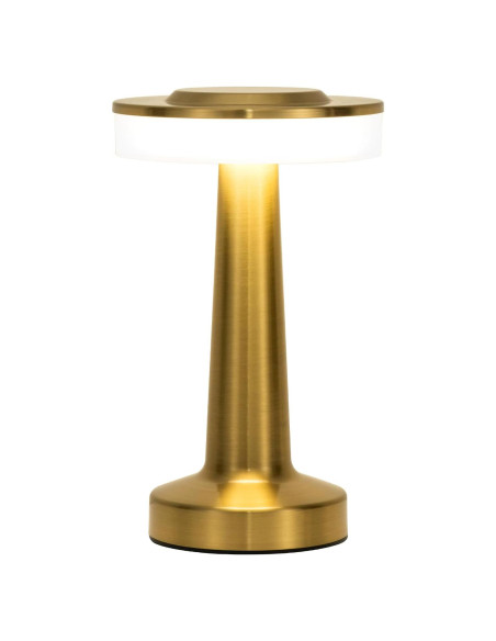 Lámpara de Mesa Inalámbrica ZOOPEEN Dorada Táctil 2800mAh