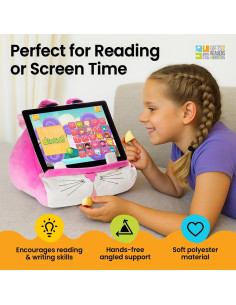 Soporte de Almohada para Tabletas Gato Regalos para Lectores 2