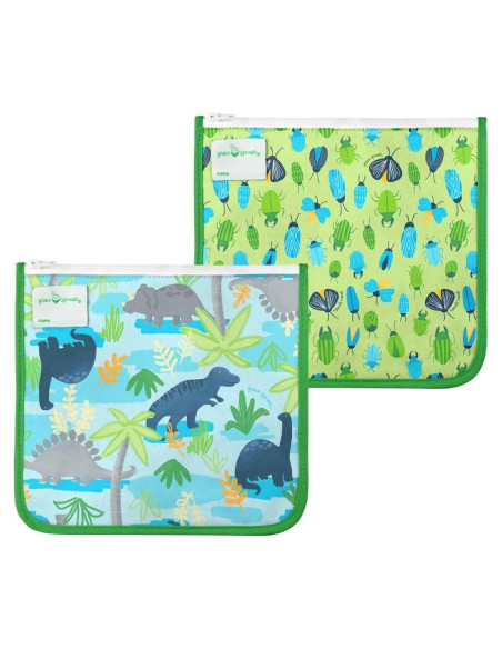 Bolsas de Sándwich Reutilizables Aisladas Green Sprouts 2 Piezas