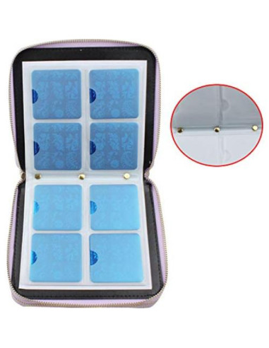 Estuche Organizador para Placas de Uñas HaiQiang 120 Ranuras