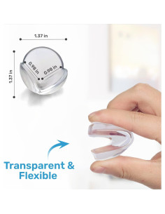 Protectores de esquinas transparentes Baby Proof Me - Paquete de 12 2