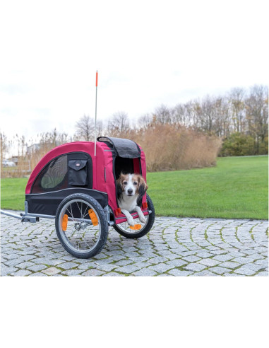 Remolque de Bicicleta para Perros Mediano TRIXIE - Hasta 22kg