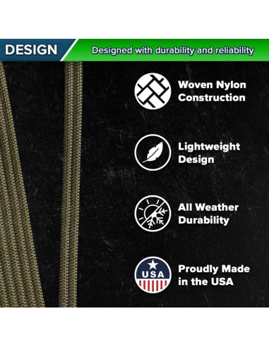 Cuerda Paracord 550 Paracord Planet - 3 a 305 Metros - Nylon