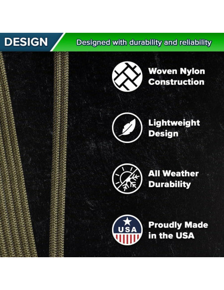 Cuerda Paracord 550 Paracord Planet - 3 a 305 Metros - Nylon