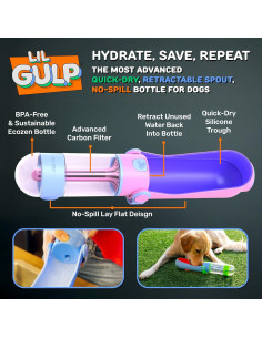 Botella de Agua para Perros Little Chonk 443.6 ml | Filtro de Carbono 2