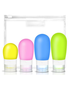 Botellas de Viaje Elaunva 4 Piezas 257 ml A Prueba de Fugas