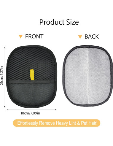 Guante Quitapelos para Mascotas EKoo - Reutilizable y Electroestático