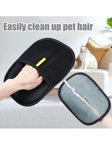 Guante Quitapelos para Mascotas EKoo - Reutilizable y Electroestático