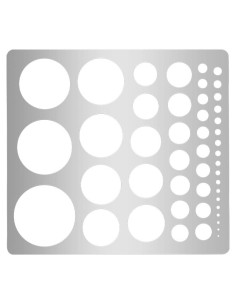 Plantilla de Círculo de Metal UNICRAFTALE 20cm para Dibujo