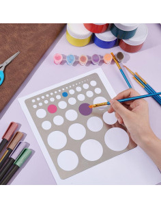 Plantilla de Círculo de Metal UNICRAFTALE 20cm para Dibujo 2