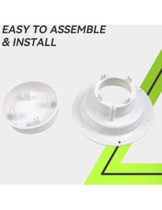 Tapa de Ventilación RVMATE para Tubo 2.5 a 6 cm Blanca 2
