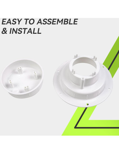 Tapa de Ventilación RVMATE para Tubo 2.5 a 6 cm Blanca